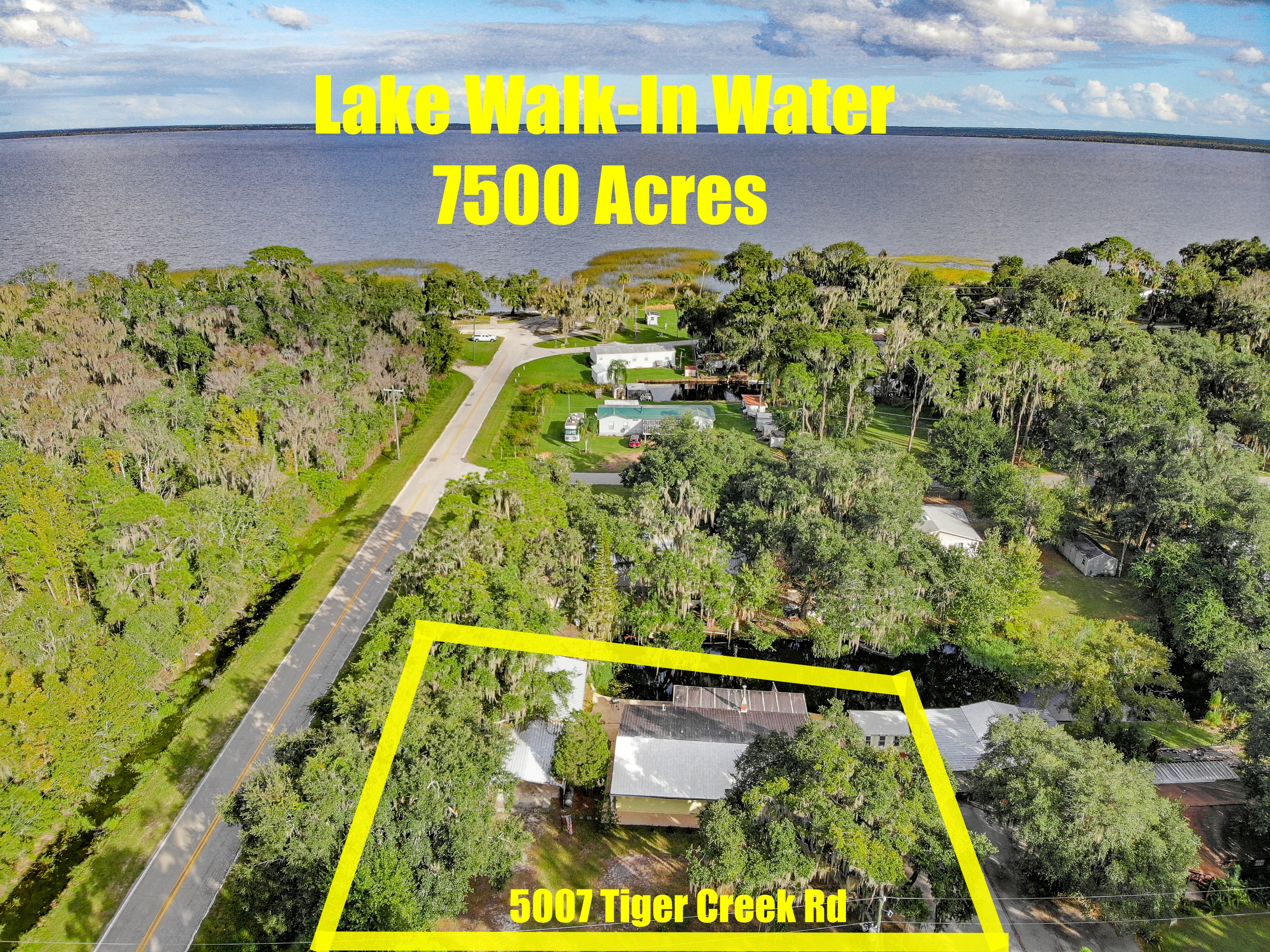 Sold canal front home leading to Lake Walk-In-Water