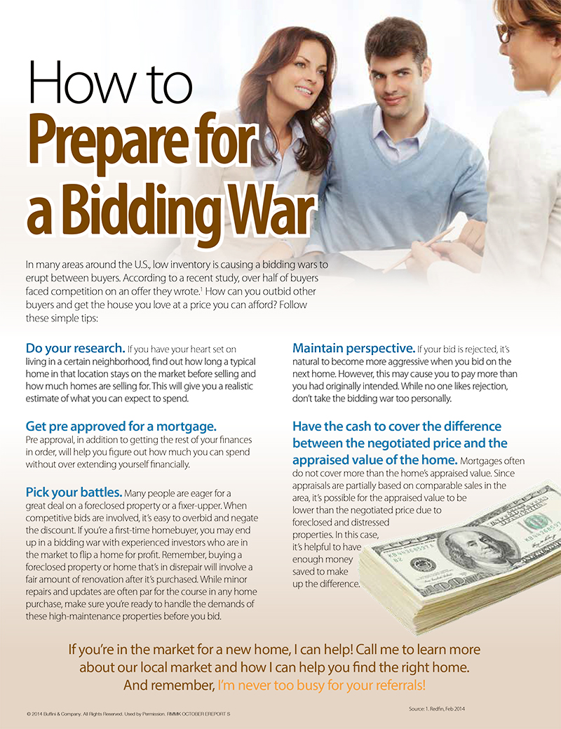 How to Prepare for a Bidding War