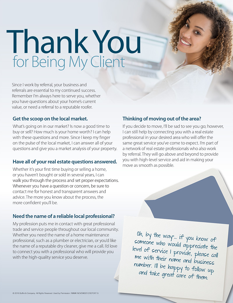 Thank You for Being Our Client