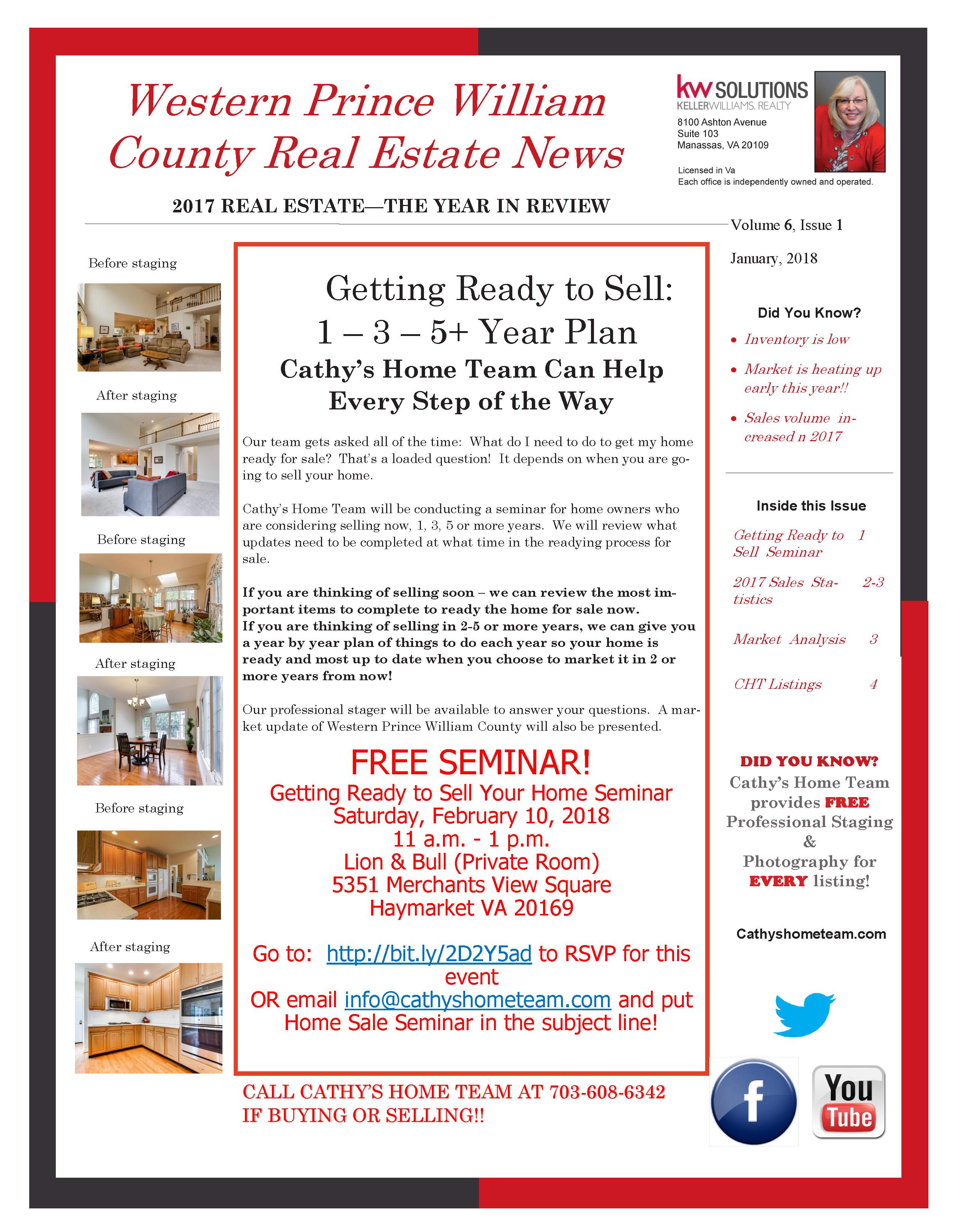 Western Prince William County Newsletter ~ 2017 Home Sales Annual Review