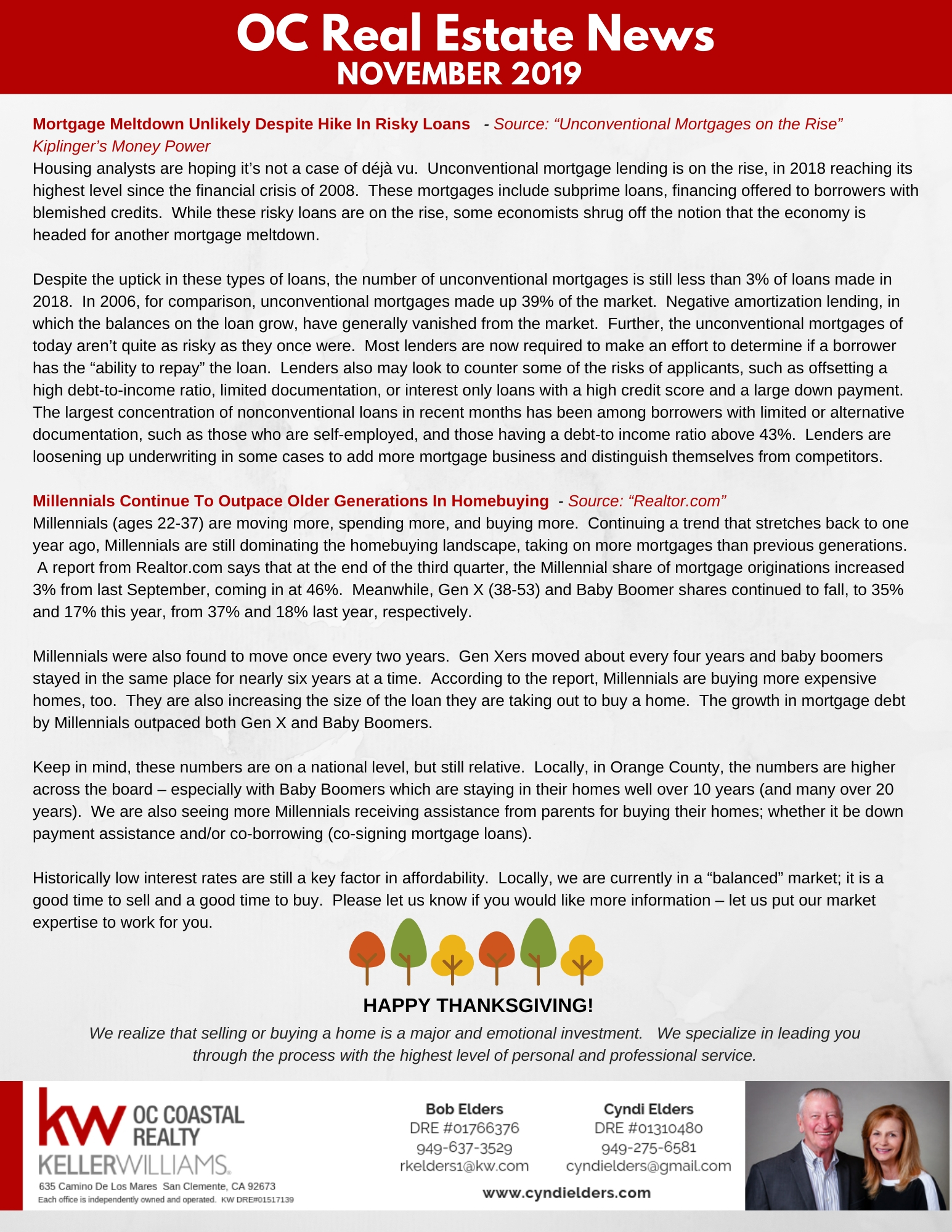 November 2019 Newsletter