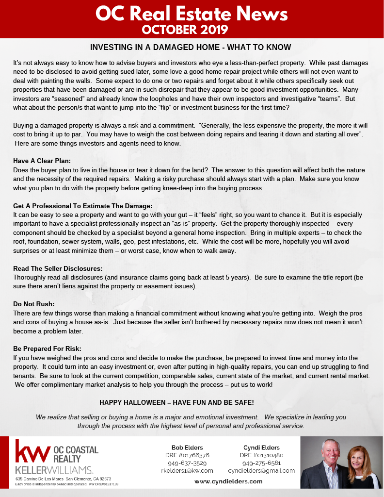 October 2019 Newsletter