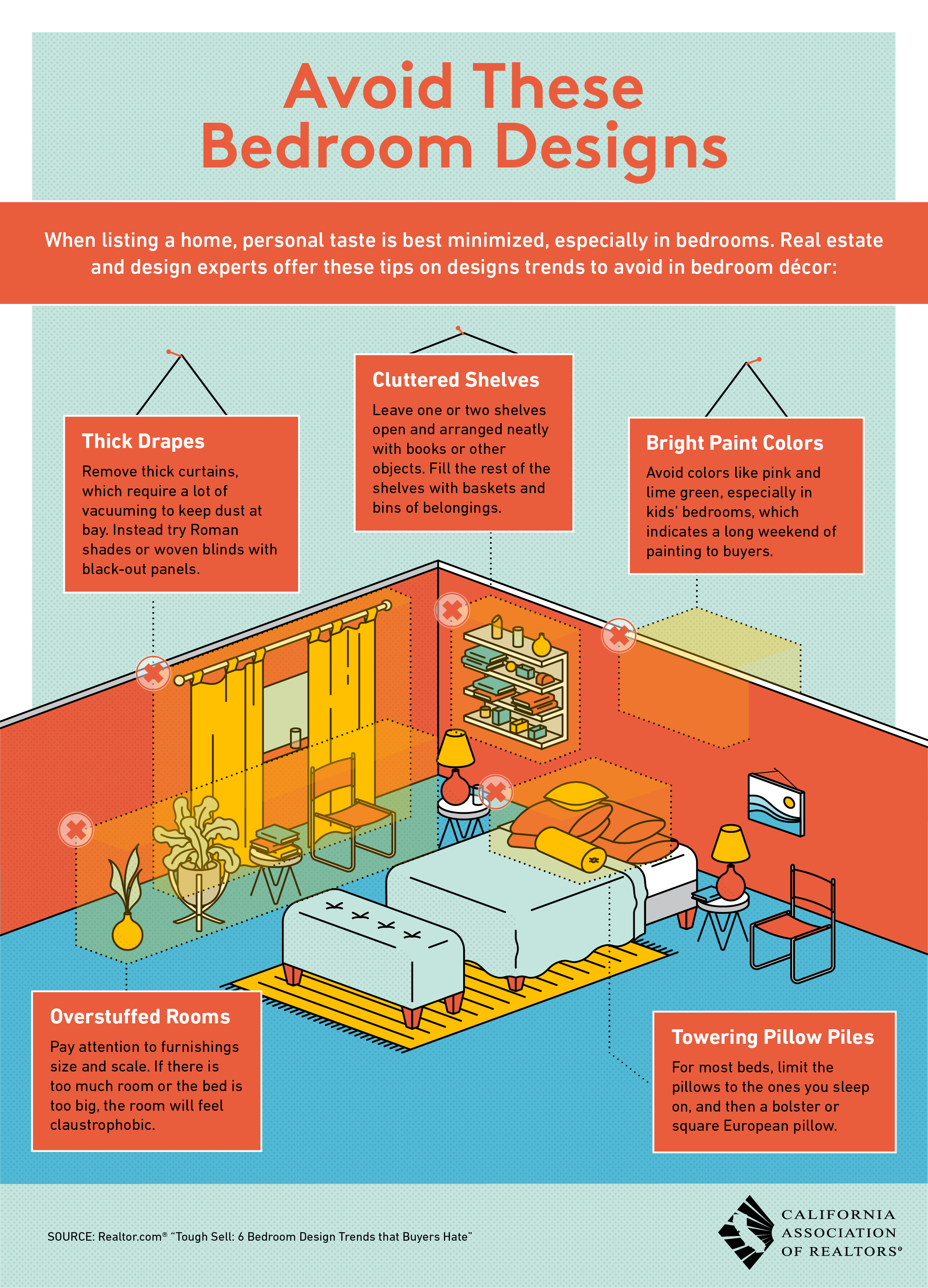 Avoid These Colors in the Bedroom