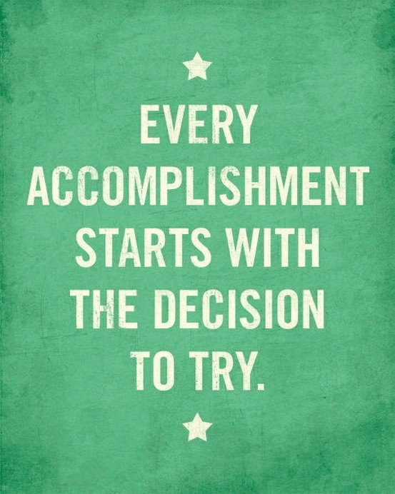 What will you accomplish today?