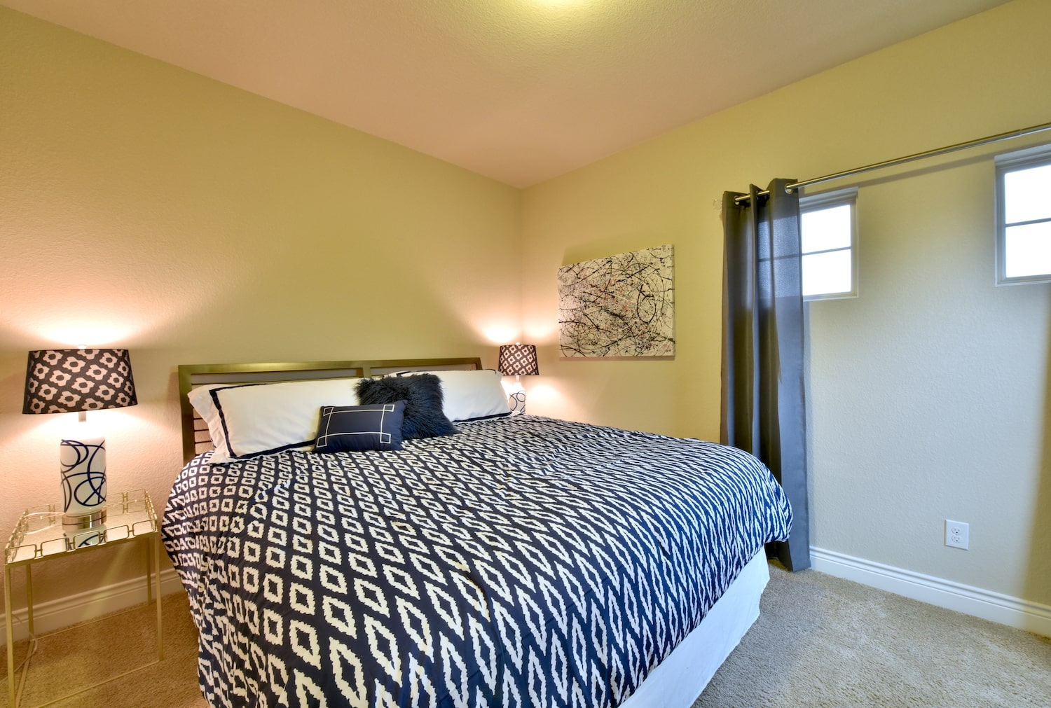 image of king size bed for real estate photography austin