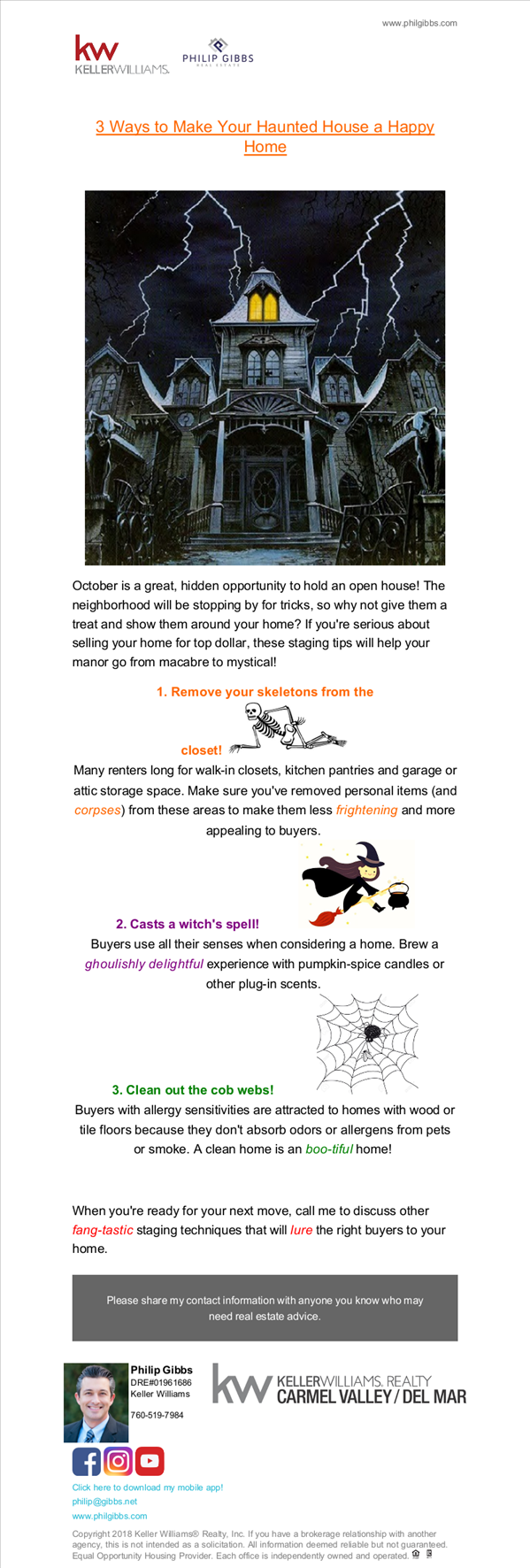 3 Ways To Make Your Haunted House A Happy Home L Phil Gibbs Real