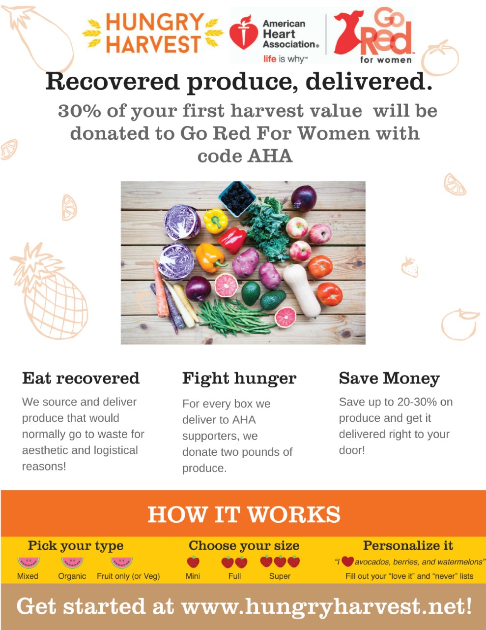 Hungry Harvest and Go Red For Women Working Together!
