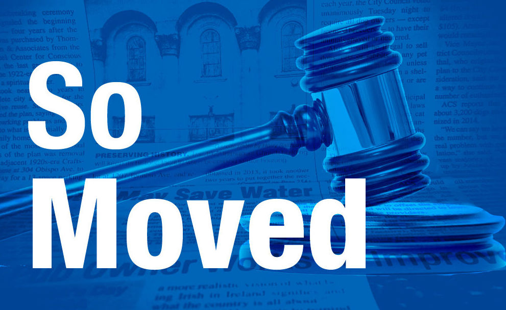 SO MOVED: City Council Meeting Aug. 8, 2017