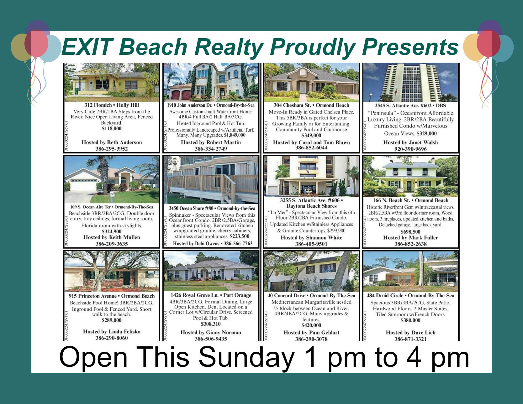 OPEN HOUSE BONANZA - This Sunday 1 pm to 4 pm