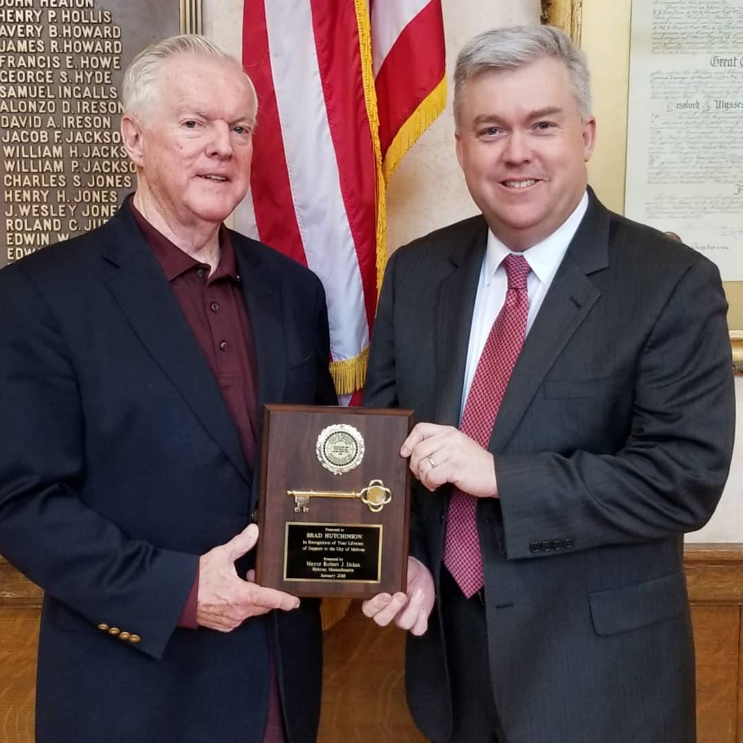 Brad Hutchinson Receives Key to the City of Melrose