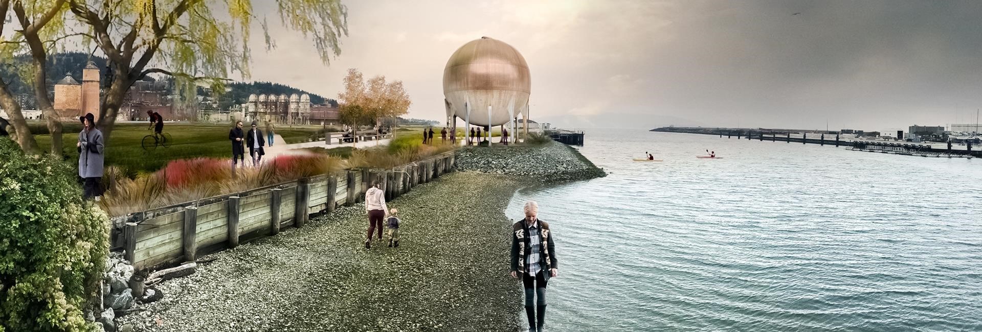 Acid Ball Moved as Part of Bellingham Waterfront Project. And it's Going to be Great.
