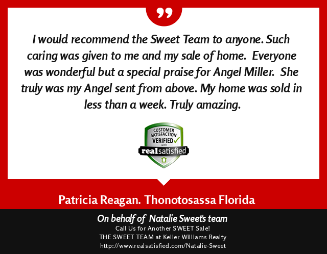 My home was sold in less than a week!