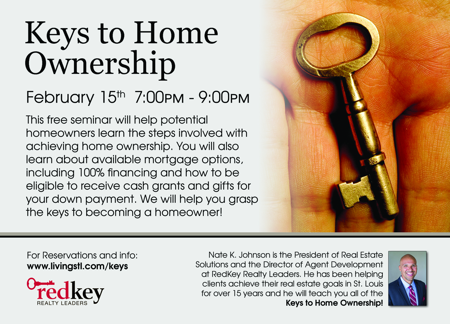 FREE Keys to Home Ownership Seminar - Next Thursday, February 15th