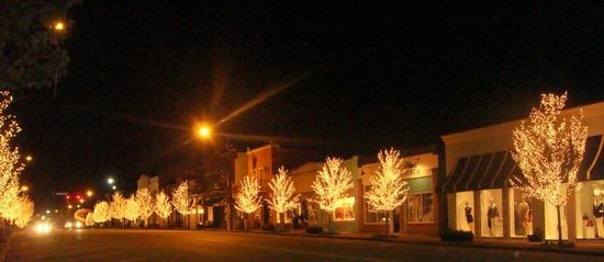 Fairhope AL downtown lights