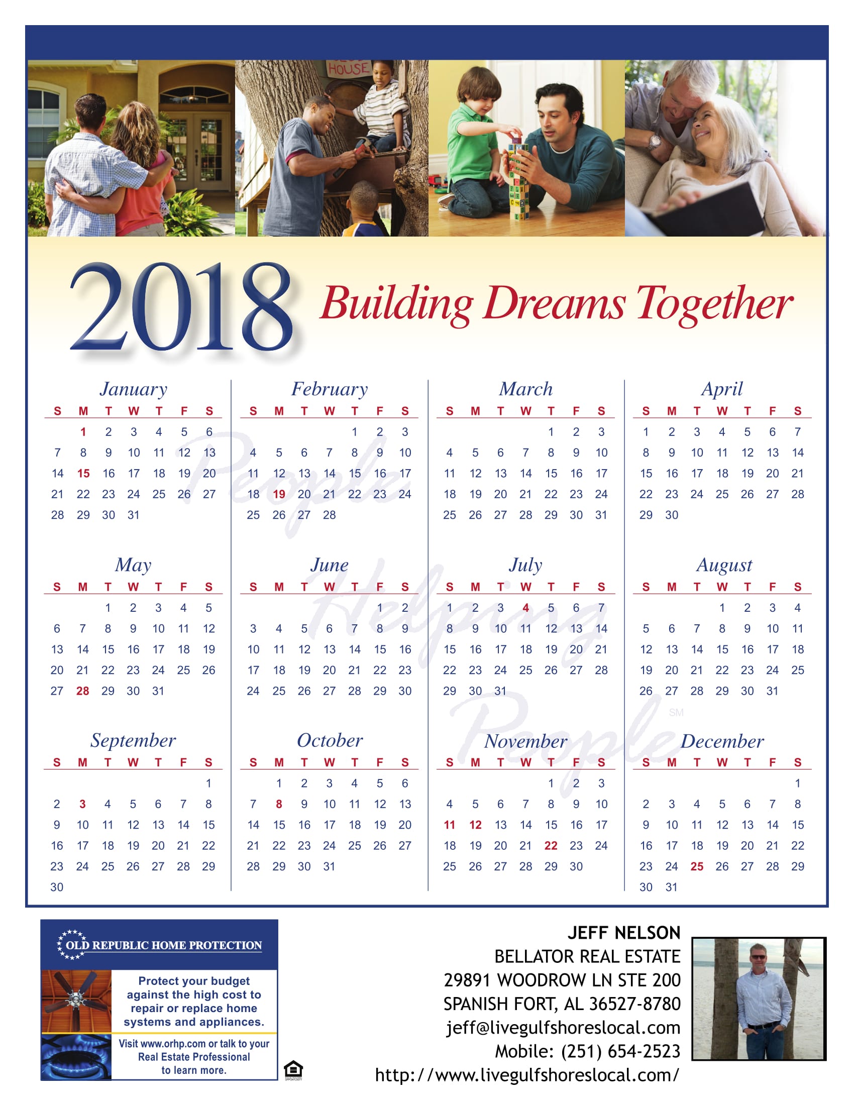 2018 Calendar