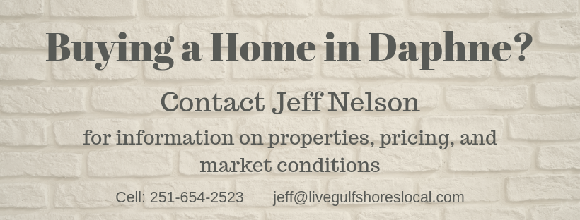 Buying in Daphne AL? Call Jeff Nelson