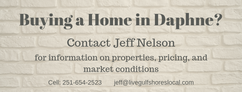 Buying a Home in Daphne?  Contact Jeff Nelson