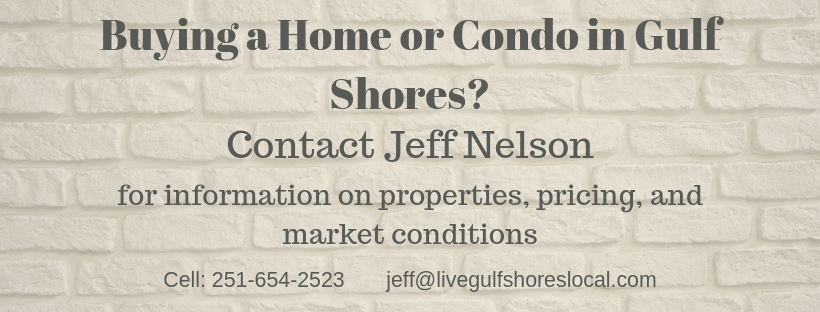 Buying in Gulf Shores?  Contact Jeff Nelson