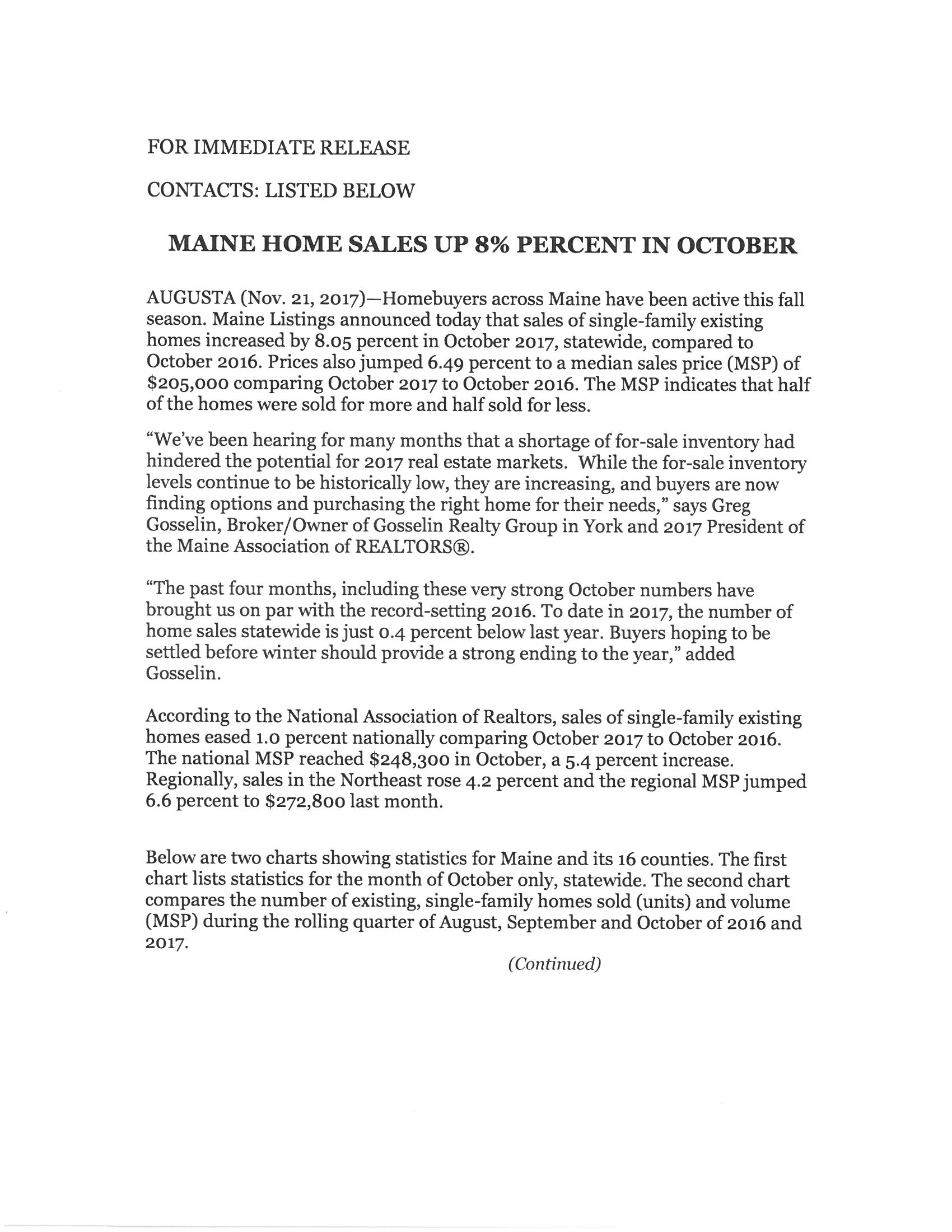 Maine Housing Report