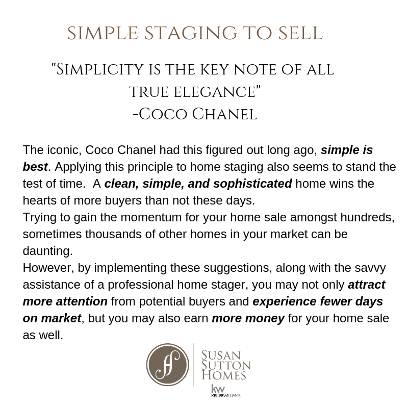 Simplifying Home Staging