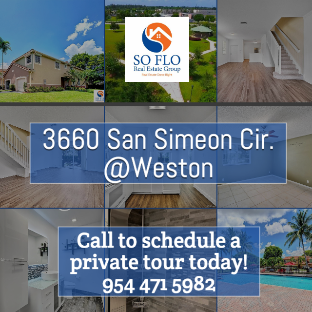 3660 San Simeon Circle Weston For Rent
