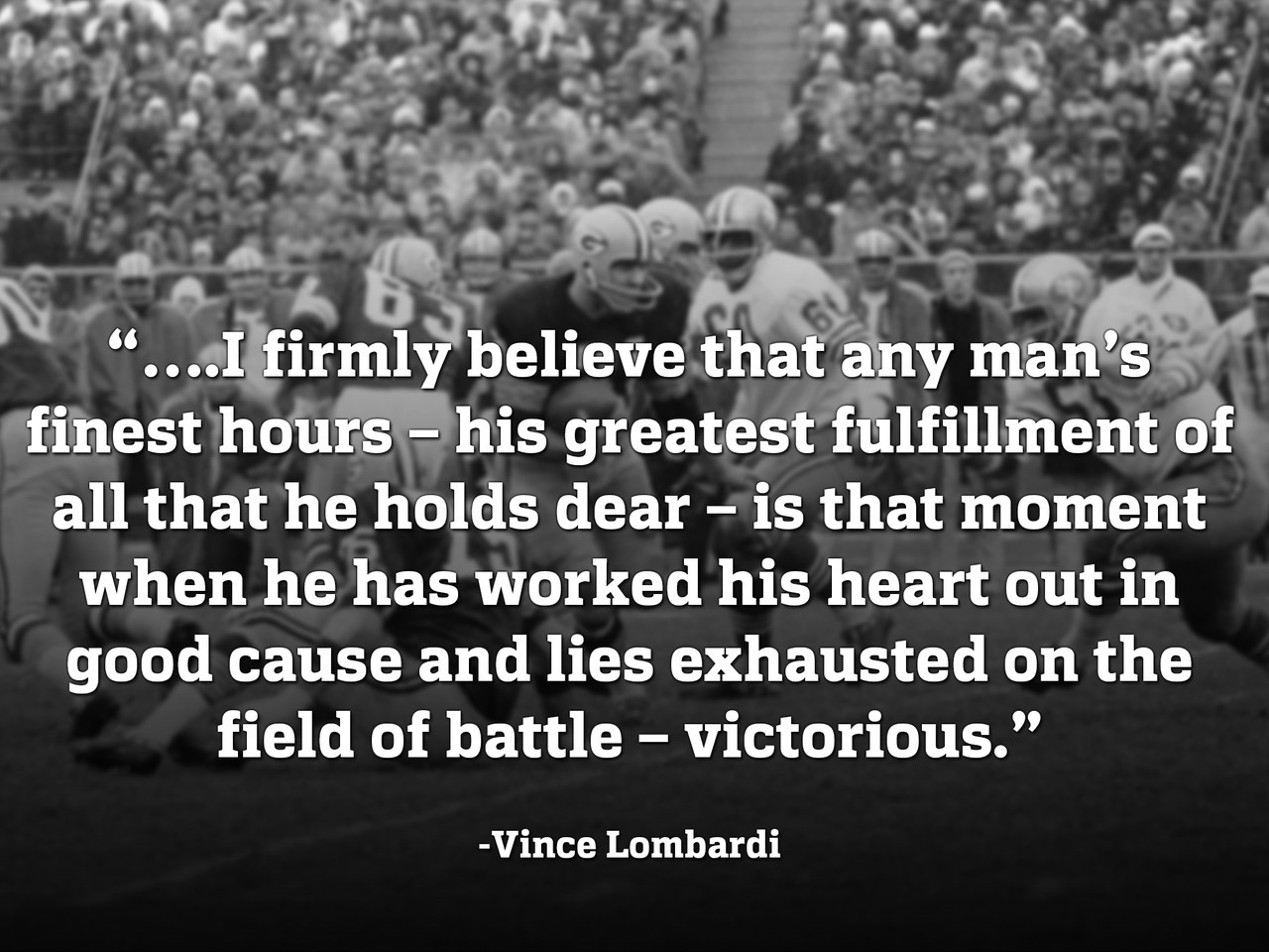 What is better than winning?