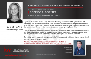 Keller Williams American Premier Realty is excited to announce Rebecca Roemer has joined us!