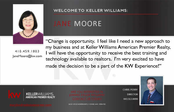 Jane Moore Joins Keller Williams American Premier Realty