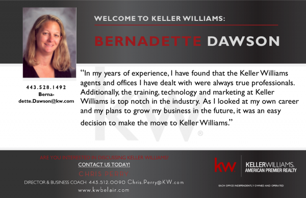 Bernadette Dawson Joins KW
