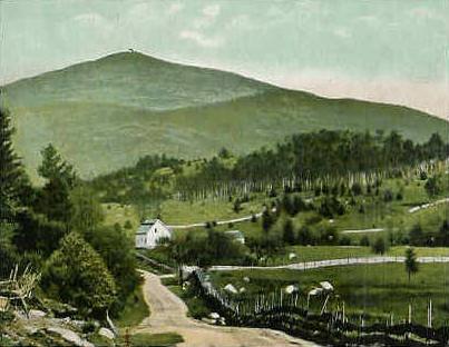 Mt. Kearsarge as seen from North Conway in the late 1800's