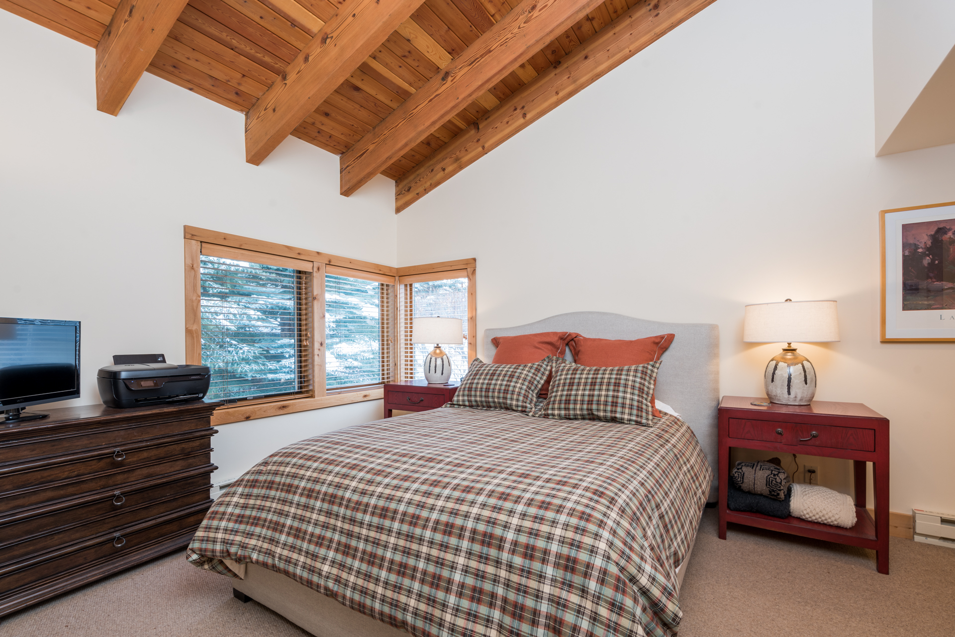 Master Bedroom at Prospector Condo in Sun Valley Idaho 