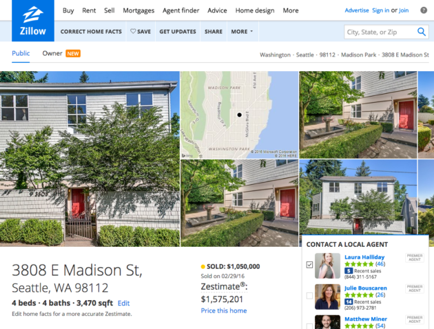 Zillow CEO’s Home Sold for 40% Less than Zestimate