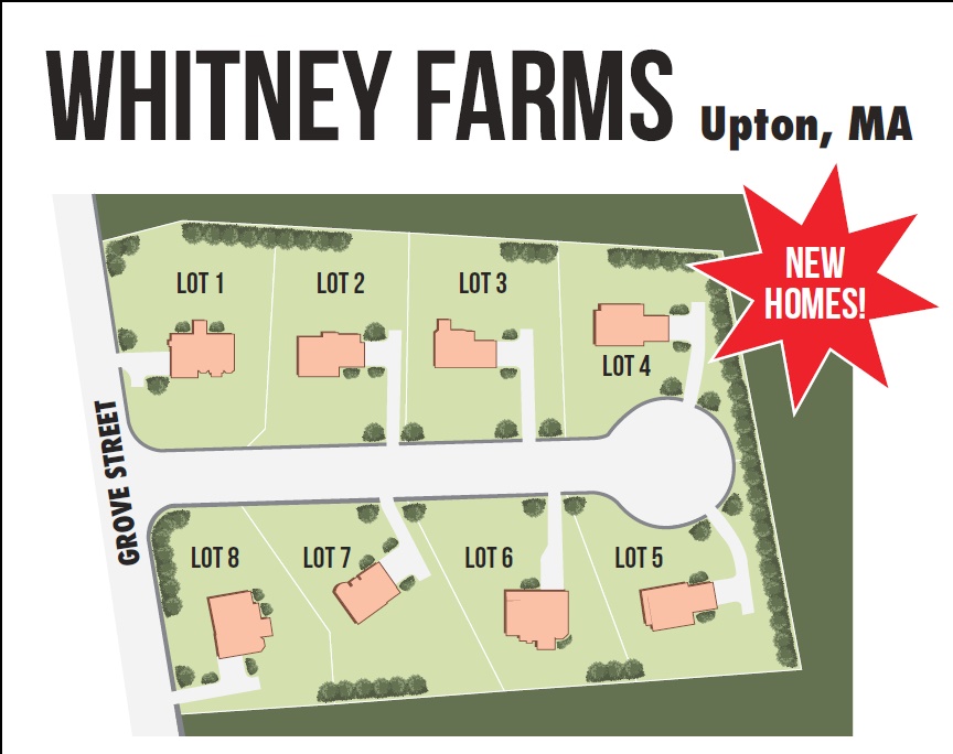 INTRODUCING- Whitney Farms in Upton, MA. 8 lots