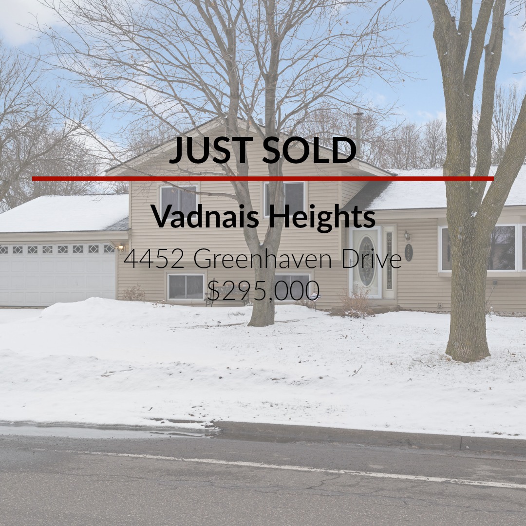 Just Sold: 4452 Greenhaven Drive Vadnais Heights, MN 55127