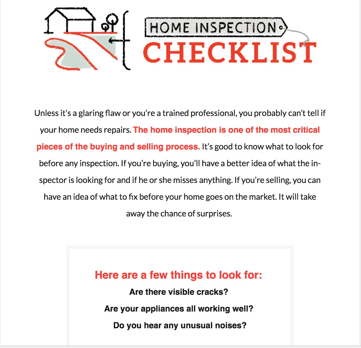 June 2018 - Home Inspection CHEAT SHEET!