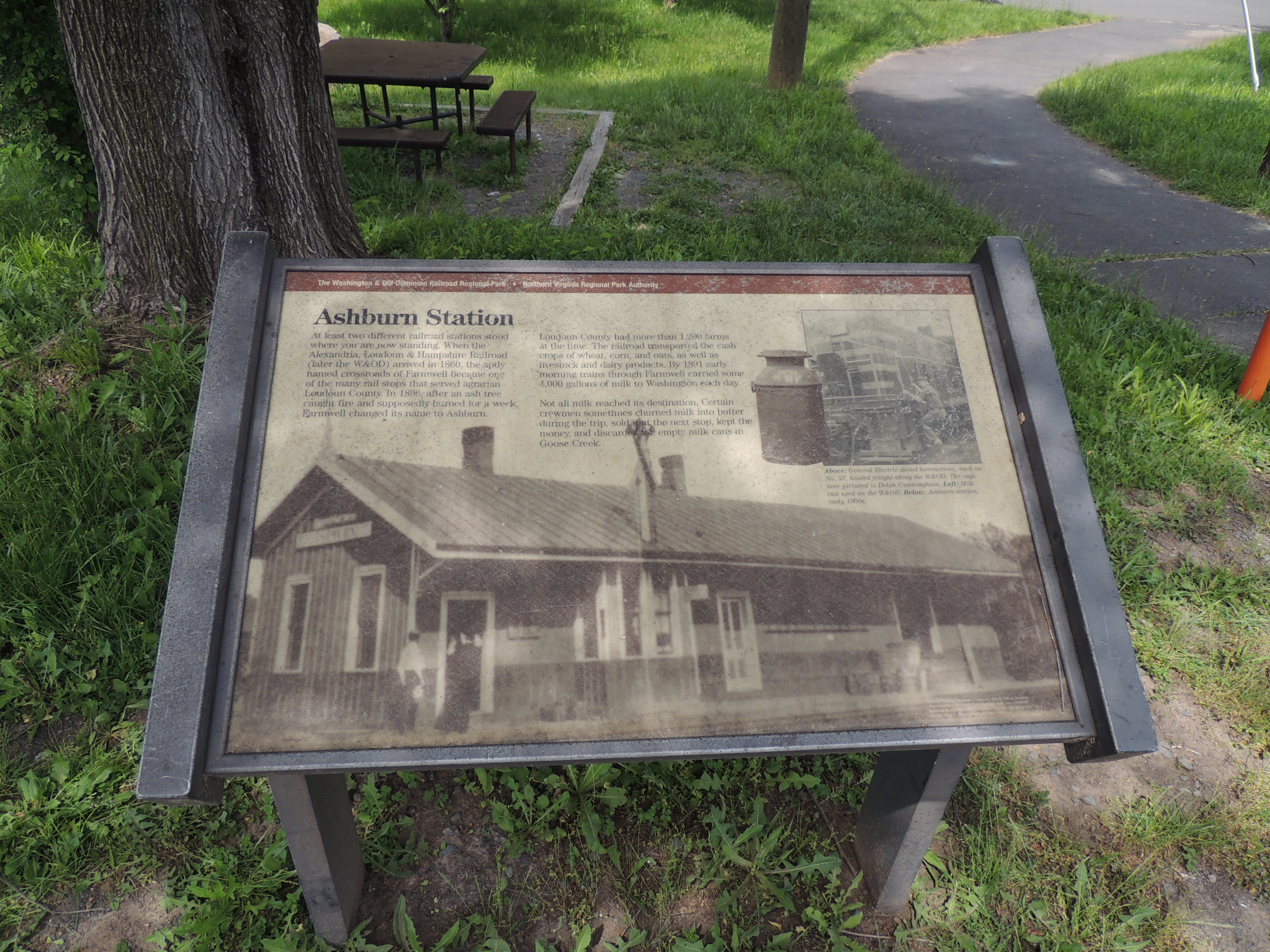 Ashburn Old Station Historical Marker