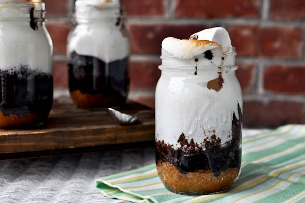 S’mores Cake in a Jar