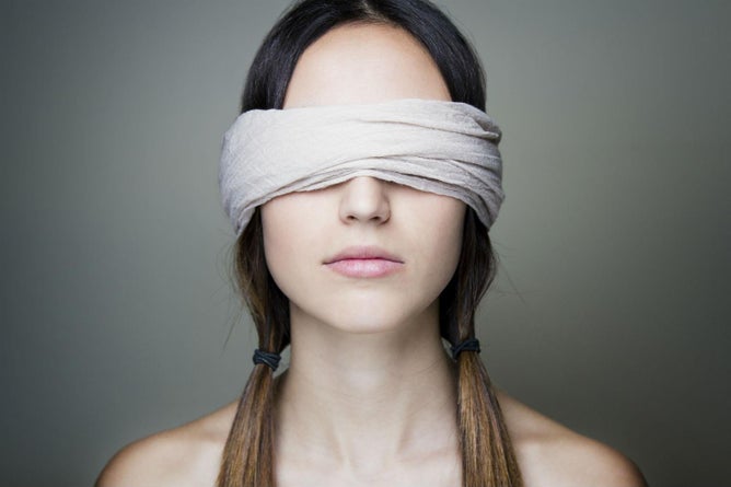 Blinding ourselves - blindfolding fun for the weekend! (PG)