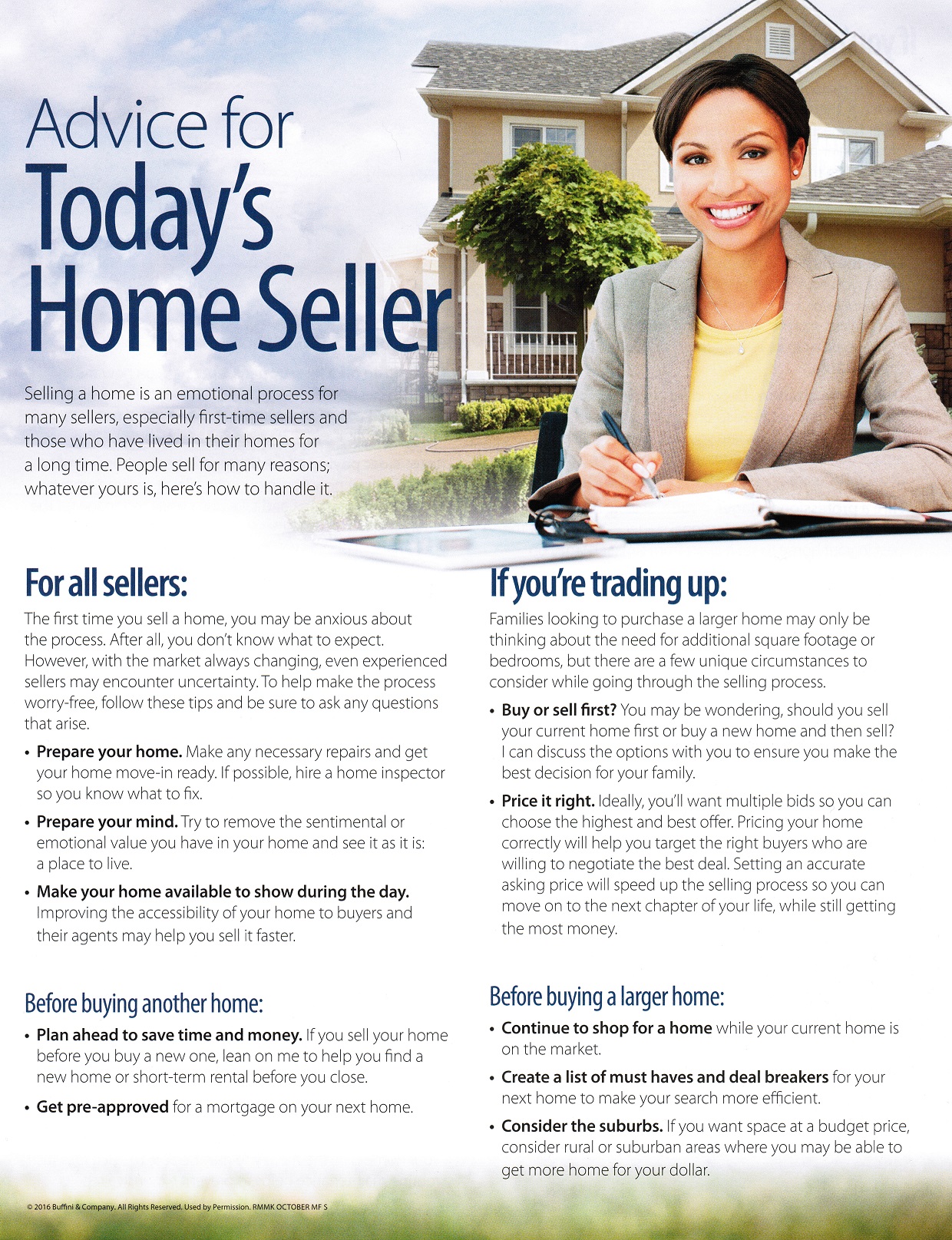 Advice for Today's Home Seller
