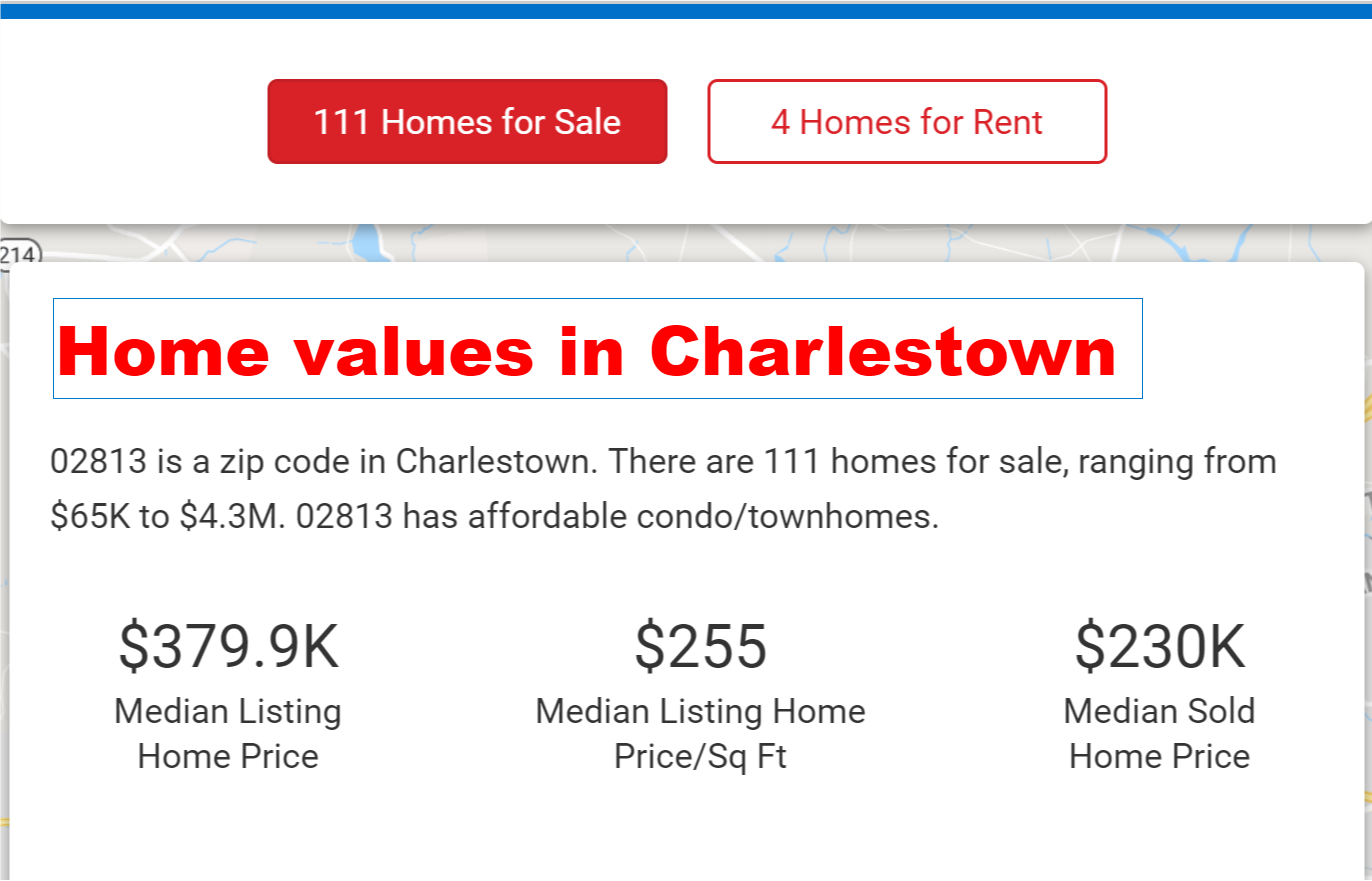 Charlestown Real Estate Market Report from Charlestown Realtor Bridget Morrissey