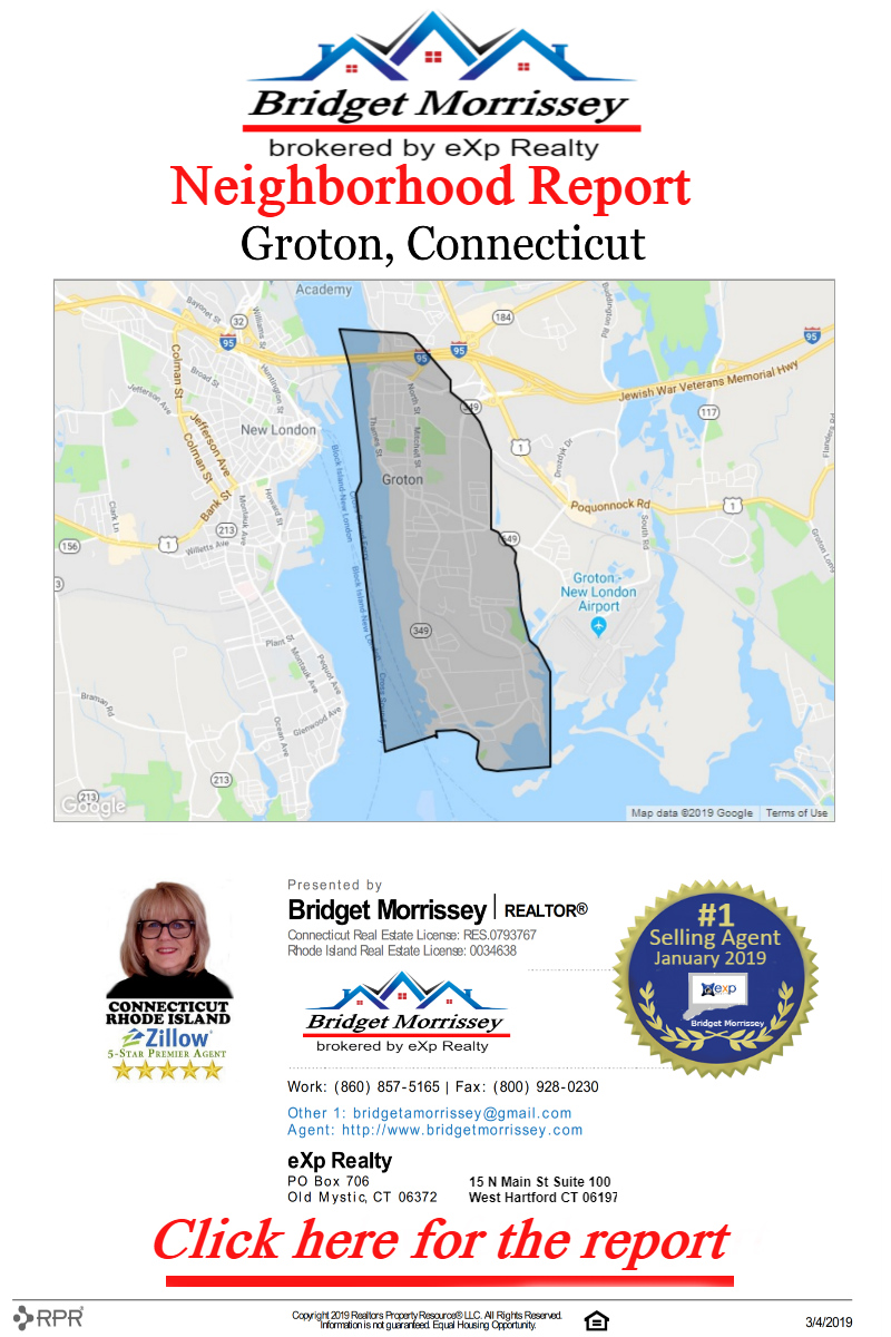 Groton Neighborhood Report form Groton Realtor Bridget Morrissey