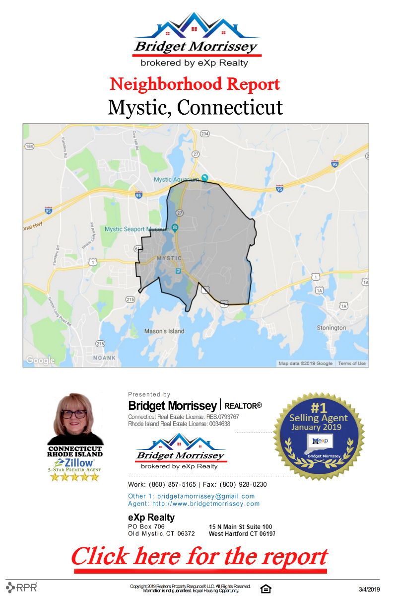 Call or text Mystic Real Estate Agent Bridget Morrissey about Mystic Real Estate at 860-857-5165! 