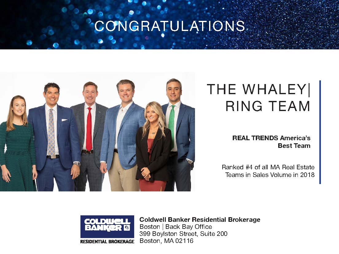 Whaley/Ring team named #4 Real Estate team in sales volume in 2018