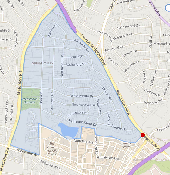Green Valley Developed in the 1950s and 1960s