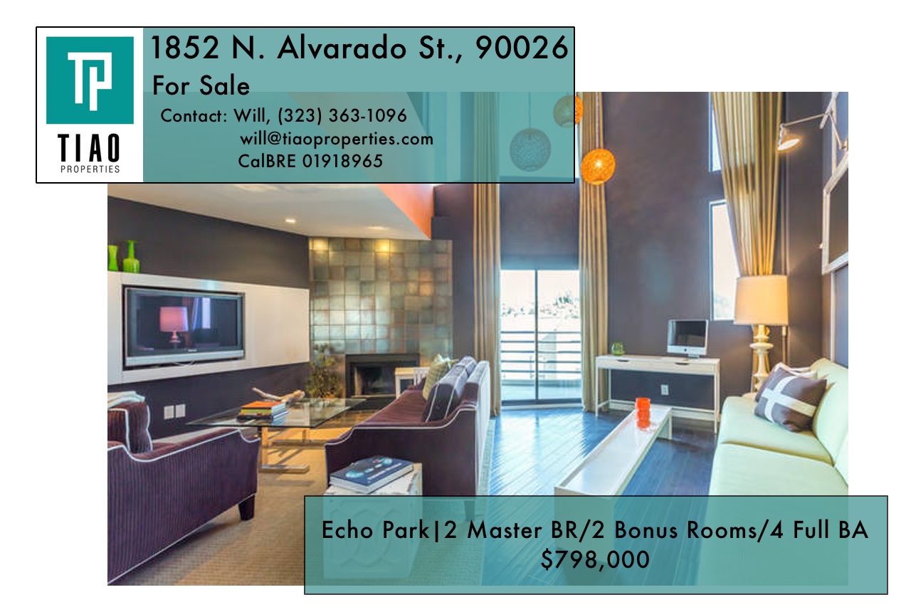 For Sale – 1852 N. Alvarado St., Echo Park (90026)
