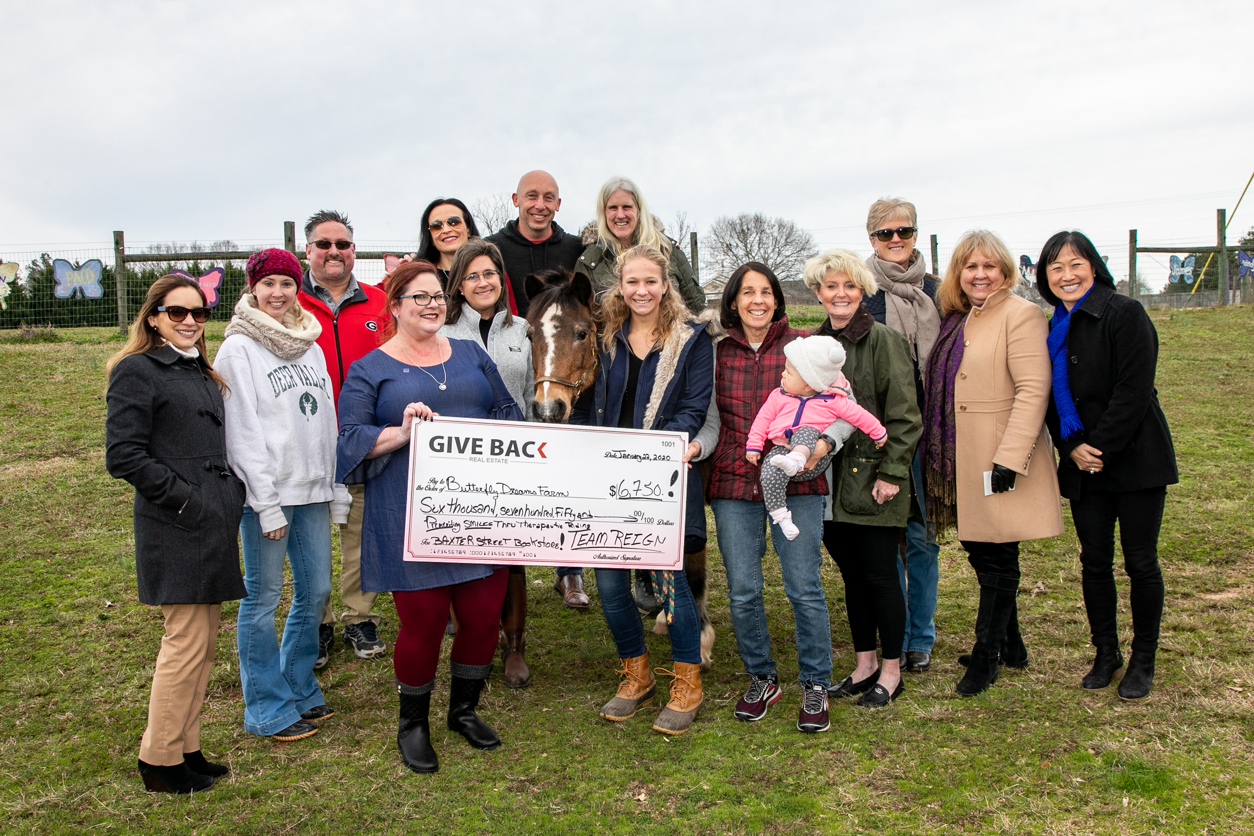 Two GIVE BACKS to Butterfly Dreams Farm in one day! Our largest GIVE BACK total to date!