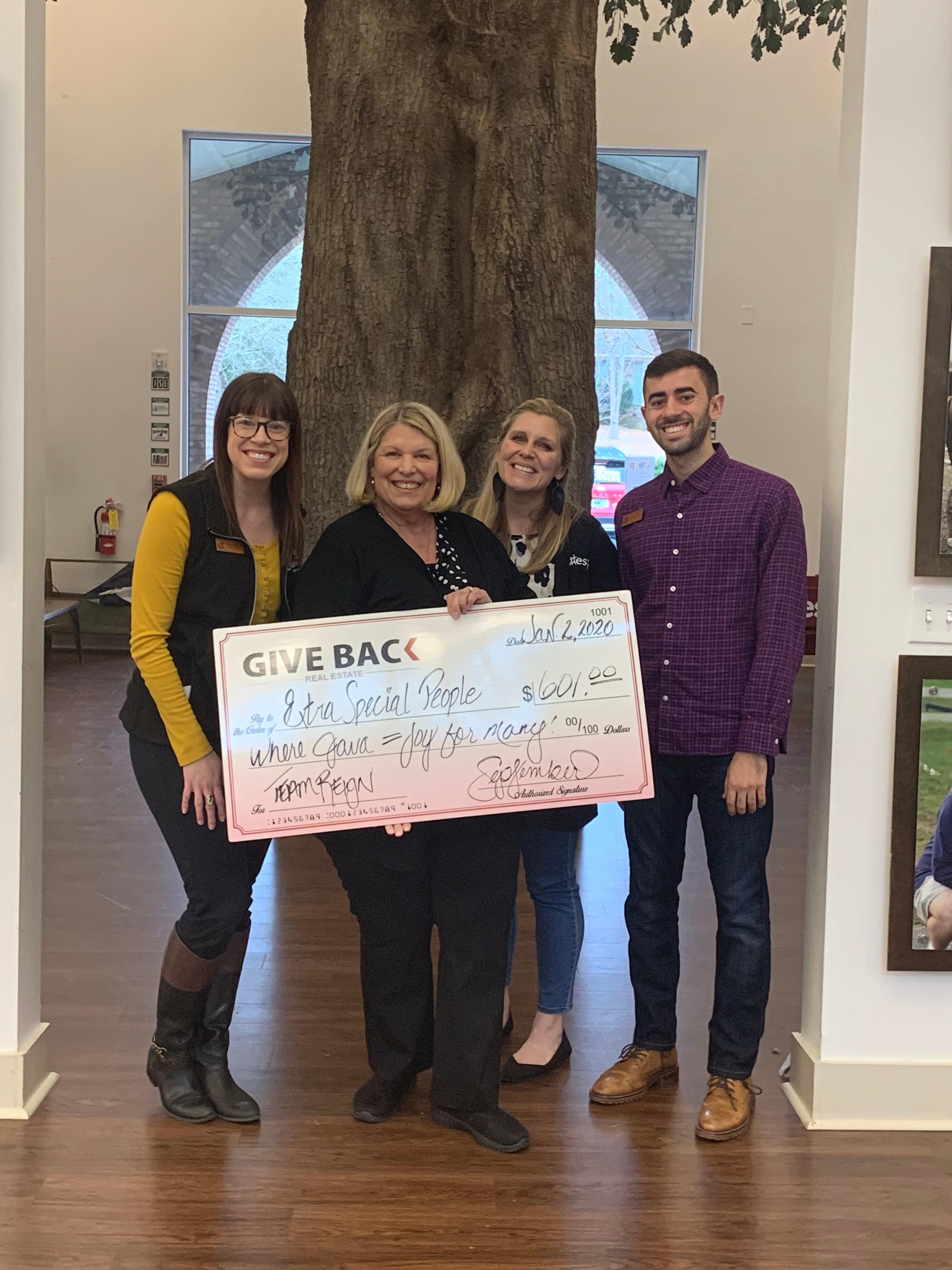 September Hoeler made a GIVE BACK to ESP – Extra Special People