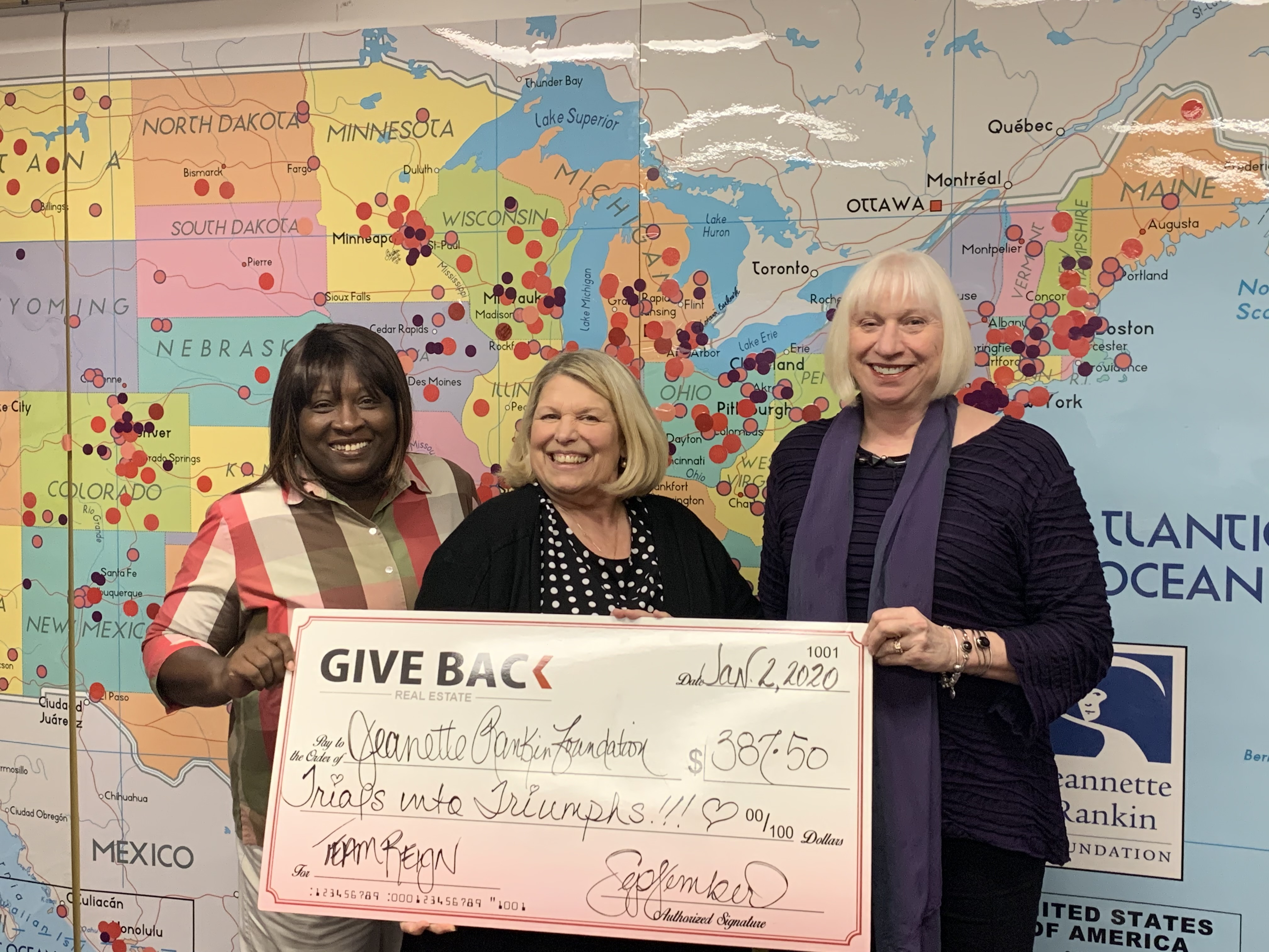 September Hoeler made a GIVE BACK to the Jeannette Rankin Foundation