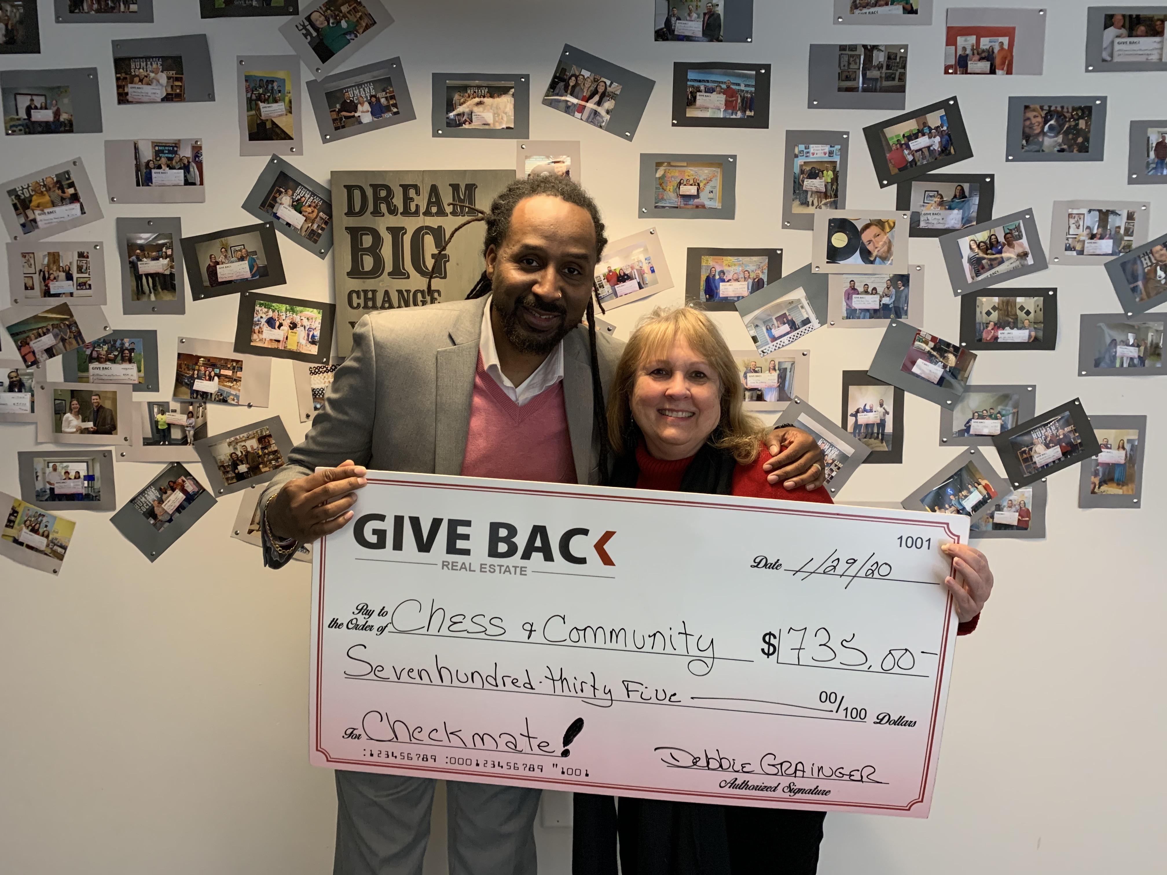 Debbie Grainger made a GIVE BACK to Chess & Community