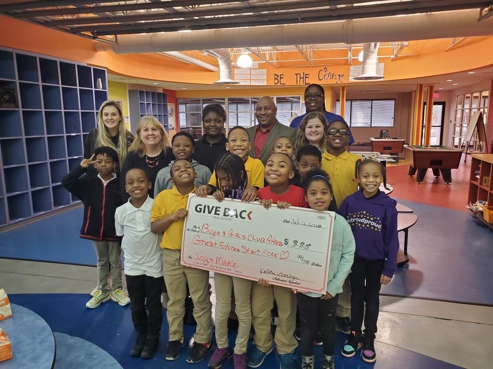 Debbie Grainger made a GIVE BACK to the Boys and Girls Club of Athens